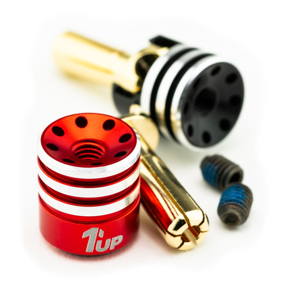 1up Racing: Heatsink Bullet Plugs - 4mm