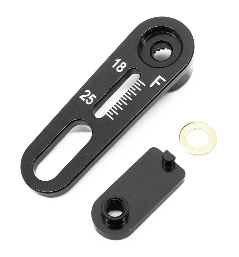 WRAP-UP NEXT: Adjust Range Servo Horn F 18-25mm(black)