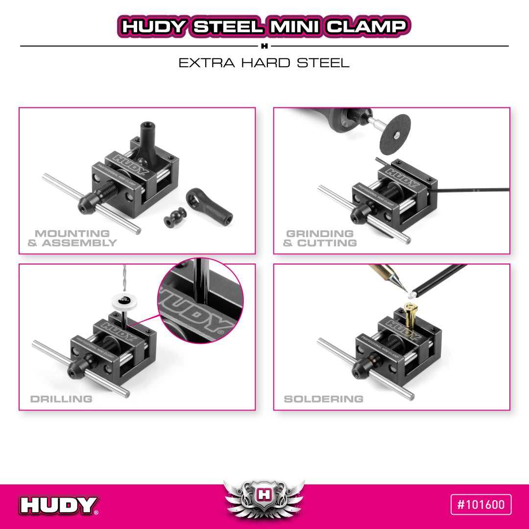 HUDY STEEL MINI CLAMP – EXTRA HARD STEEL