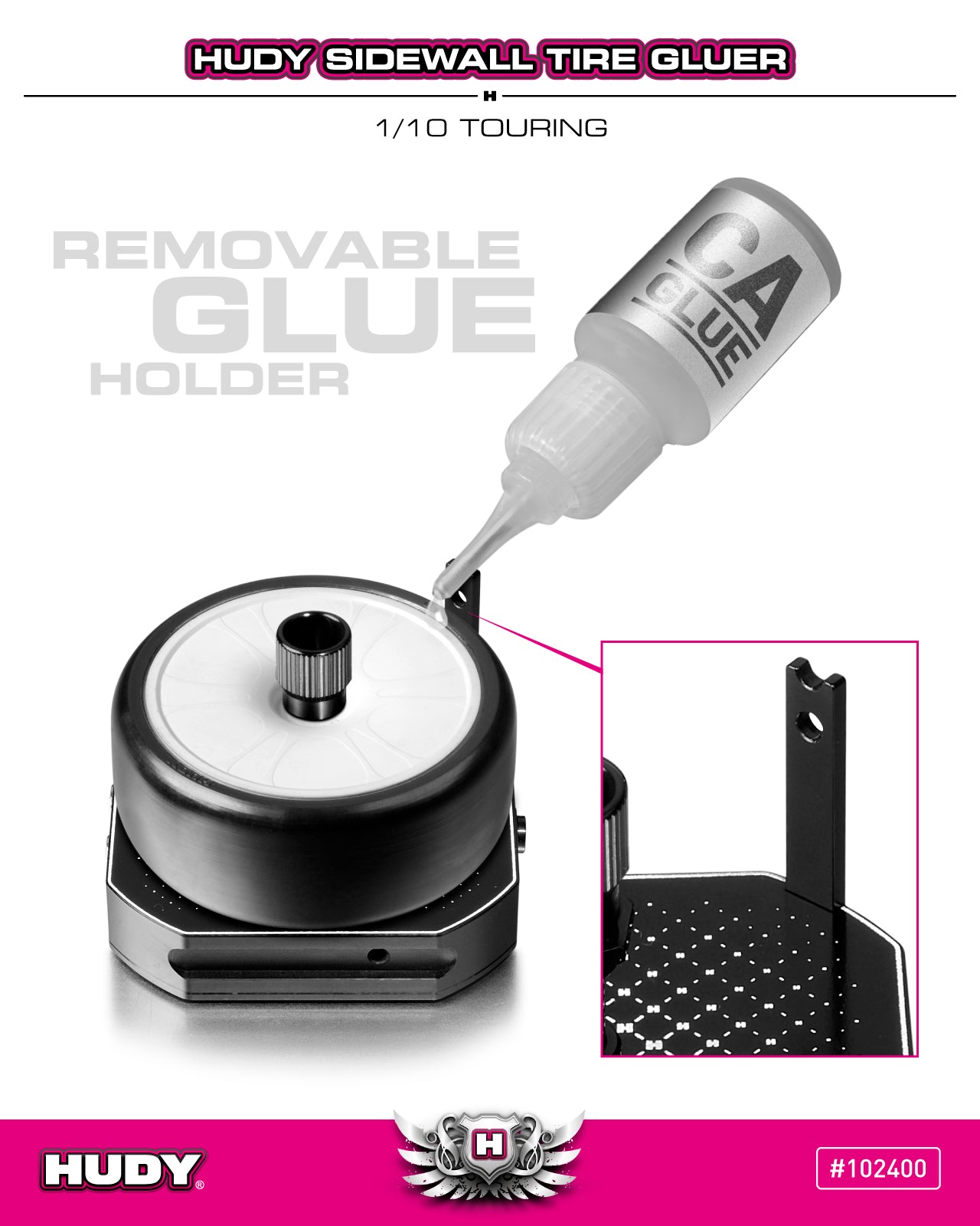 HUDY SIDEWALL TIRE GLUER 1/10 TOURING