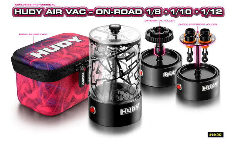 HUDY: HUDY AIR VAC - VACUUM PUMP - ON-ROAD 1/8, 1/10, 1/12