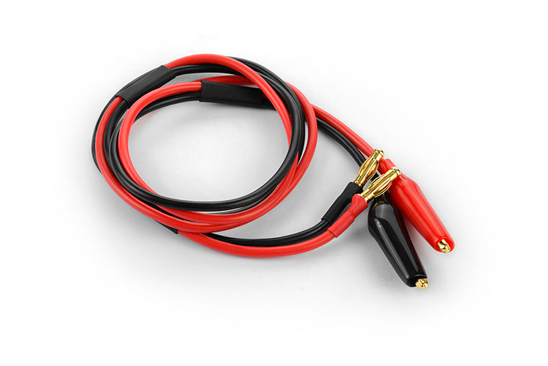 HUDY: CABLE 600MM WITH 4MM BANANA PLUGS & CROCODILE CLIPS