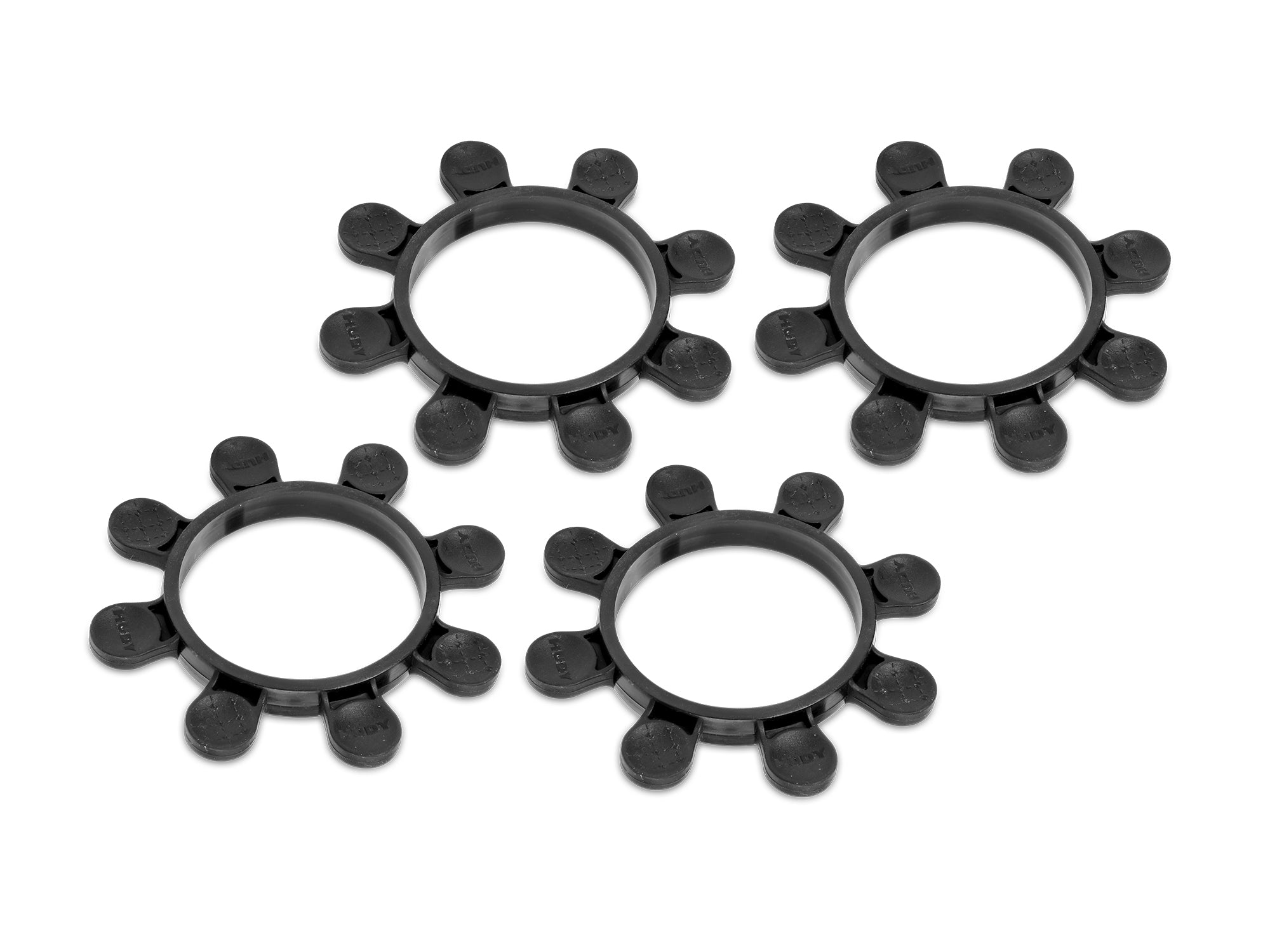 HUDY: 1/10 Off-Road Tire Mounting Band - Octopus - Black (4)