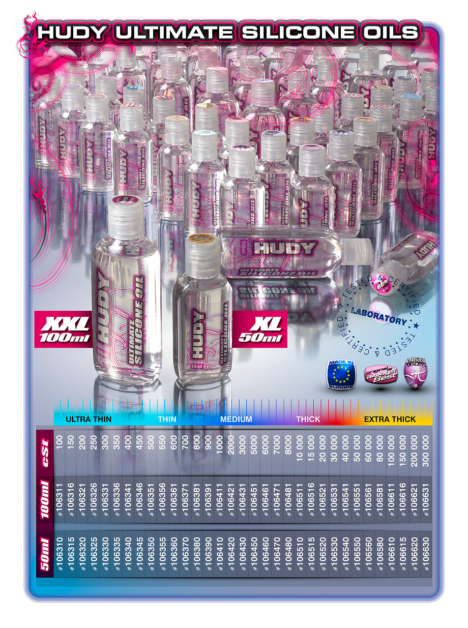 HUDY: HUDY PREMIUM SILICONE OIL 100 000 cSt - 100ML