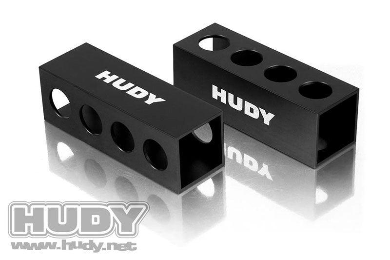 HUDY: CHASSIS DROOP GAUGE SUPPORT BLOCKS 30MM FOR 1/8 OFF-ROAD - LW (2)