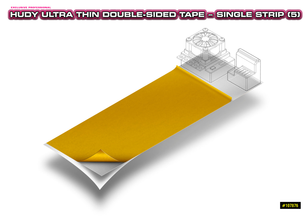 HUDY: HUDY ULTRA THIN DOUBLE-SIDED TAPE - SINGLE STRIP (5)