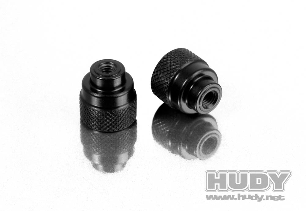 HUDY ALU NUT M3 FOR 1/10 & 1/12 PAN CAR SET-UP SYSTEM (2)