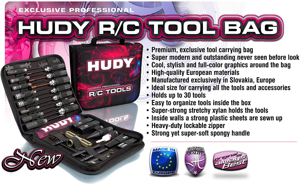Hudy Rc Tools HUDY: HUDY RC TOOLS BAG - EXCLUSIVE EDITION - CUSTOM NAME — One 7 RC