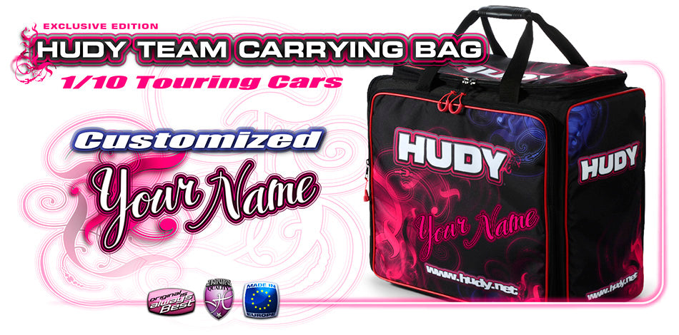 HUDY: HUDY 1/10 CARRYING BAG WITH DRAWERS - V3 - CUSTOM NAME