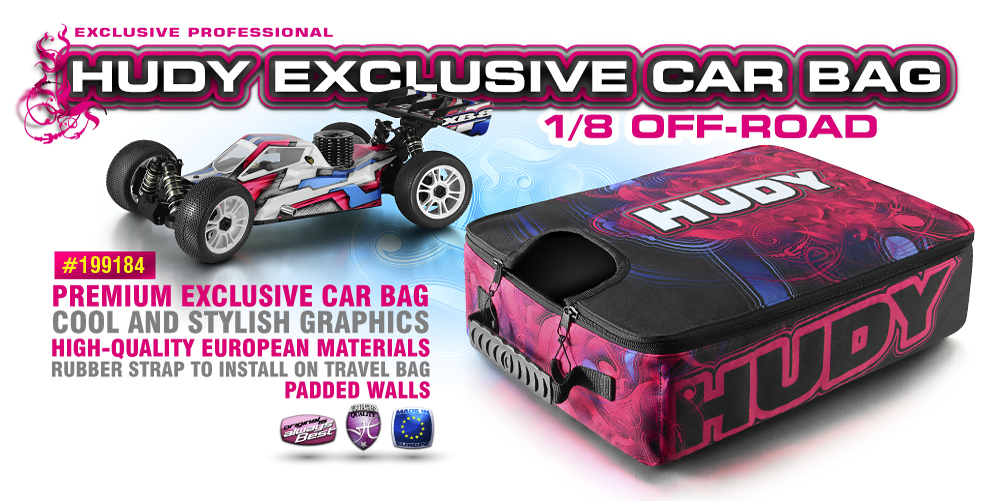 HUDY CAR BAG - 1/8 & 1/10 OFF-ROAD - CUSTOM NAME