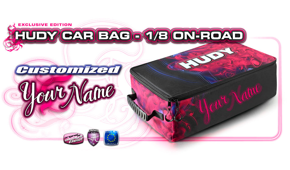 HUDY CAR BAG - 1/8 ON-ROAD - CUSTOM NAME