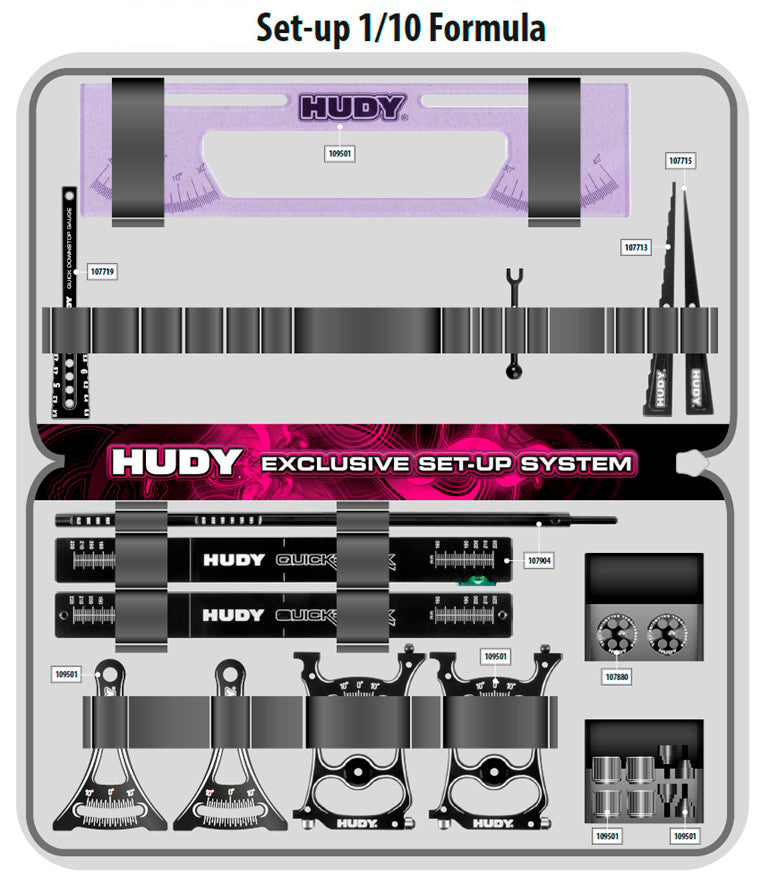 HUDY SET-UP BAG FOR 1/10 TOURING CARS, 1/10 & 1/12 PAN CARS, 1/10 FORMULA - CUSTOM NAME