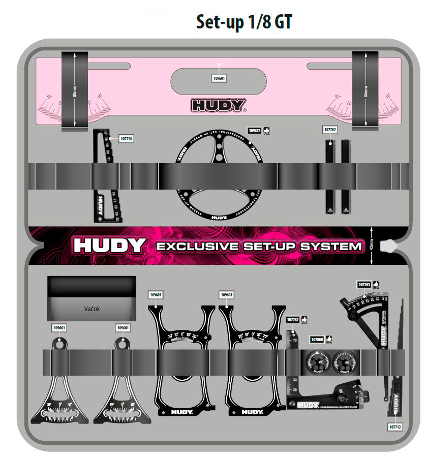 HUDY SET-UP BAG FOR 1/10 & 1/8 OFF-ROAD CARS & GT - CUSTOM NAME