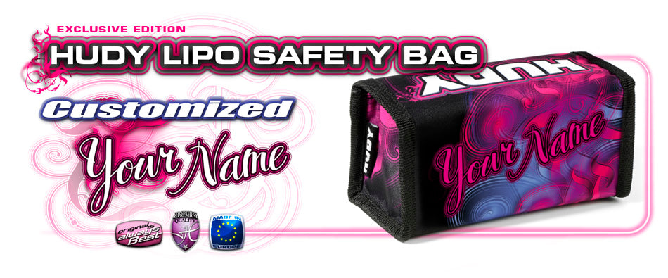 HUDY: HUDY LIPO SAFETY BAG - CUSTOM NAME