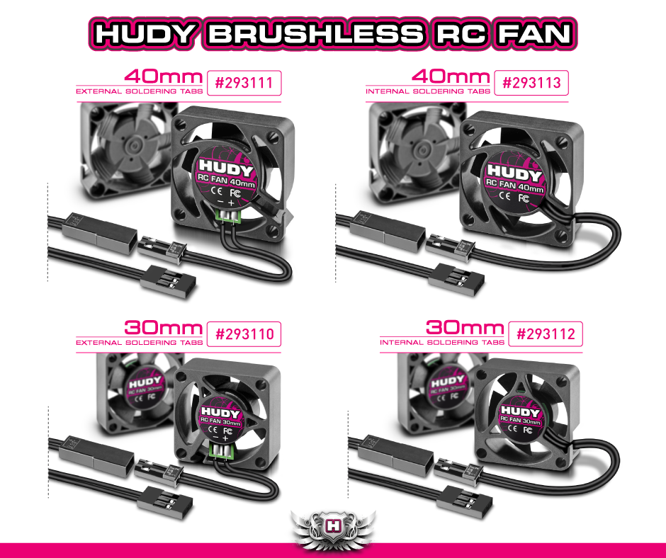 HUDY BRUSHLESS RC FAN 30MM - WITH EXTERNAL SOLDERING TABS