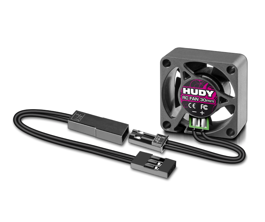 HUDY BRUSHLESS RC FAN 30MM - WITH EXTERNAL SOLDERING TABS