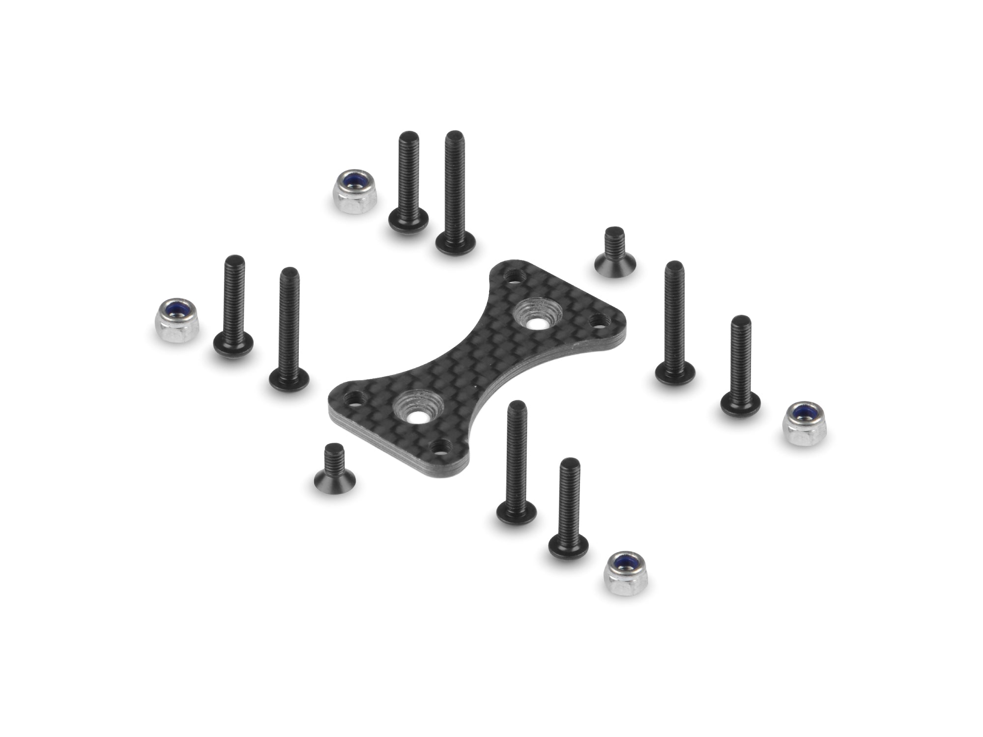 HUDY CARBON DUAL SIDE FAN EXTENSION FOR ALU DUAL MOTOR FAN MOUNT