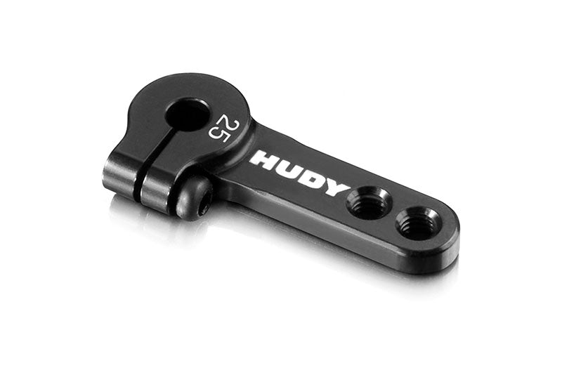 HUDY: ALU CLAMP SERVO HORN - FUTABA, SAVÖX - 2-HOLE M3 - 25T