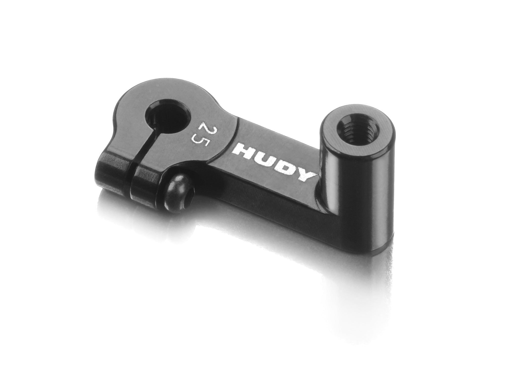 HUDY ALU CLAMP STEERING SERVO HORN - EXTENDED 8mm - FUTABA, SAVOX - 25T