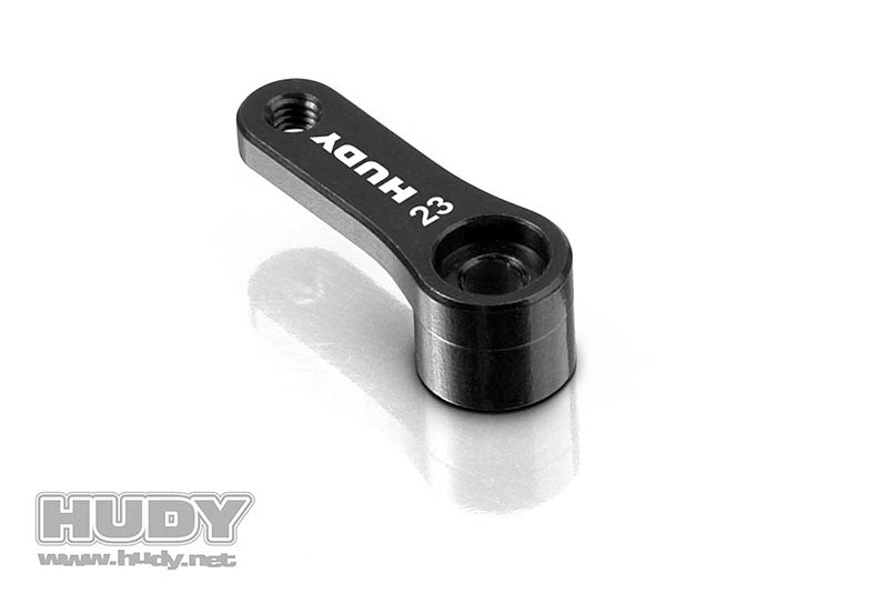 HUDY: ALU SERVO HORN - KO PROPO, SANWA - OFFSET 1-HOLE M3 - 23T