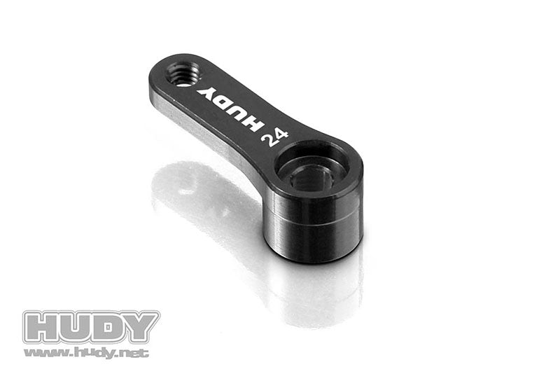 HUDY: ALU SERVO HORN - HITEC - OFFSET 1-HOLE M3 - 24T