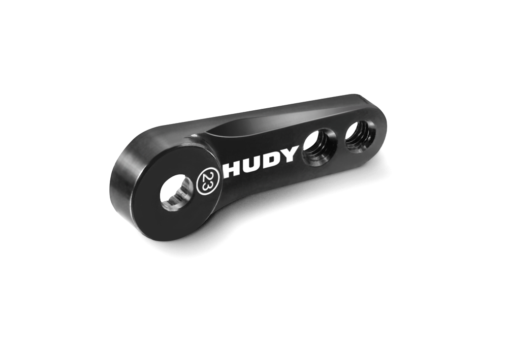 HUDY ALU SERVO HORN - KO PROPO, SANWA - 2-HOLE M3 - 23T