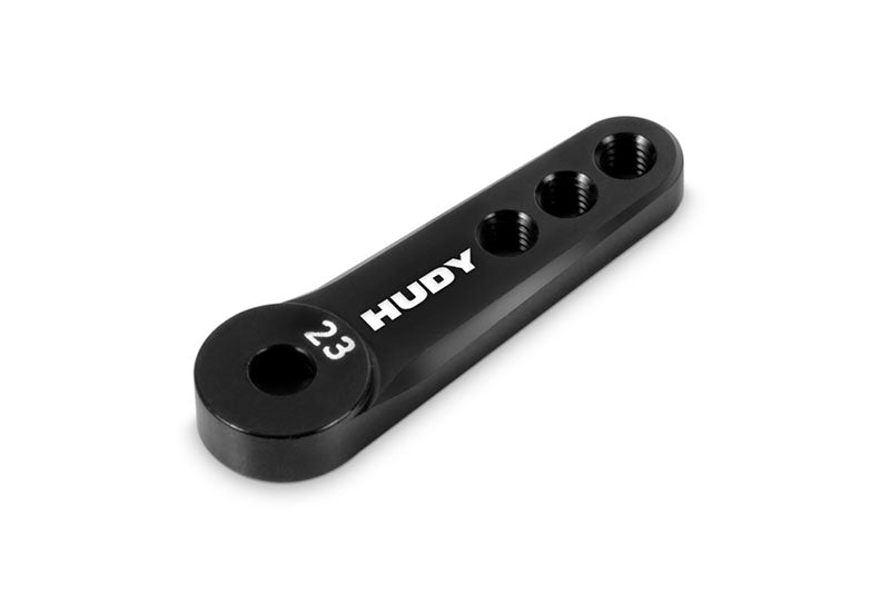 HUDY: ALU SERVO HORN - KO PROPO, SANWA - 3-HOLE M3 - 23T