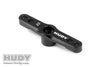 HUDY: ALU THROTTLE SERVO HORN - KO PROPO, SANWA - 2-HOLE - 23T