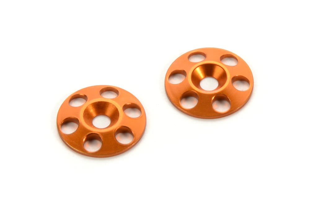 HUDY: HUDY ALU REAR WING SHIM - ORANGE (2)