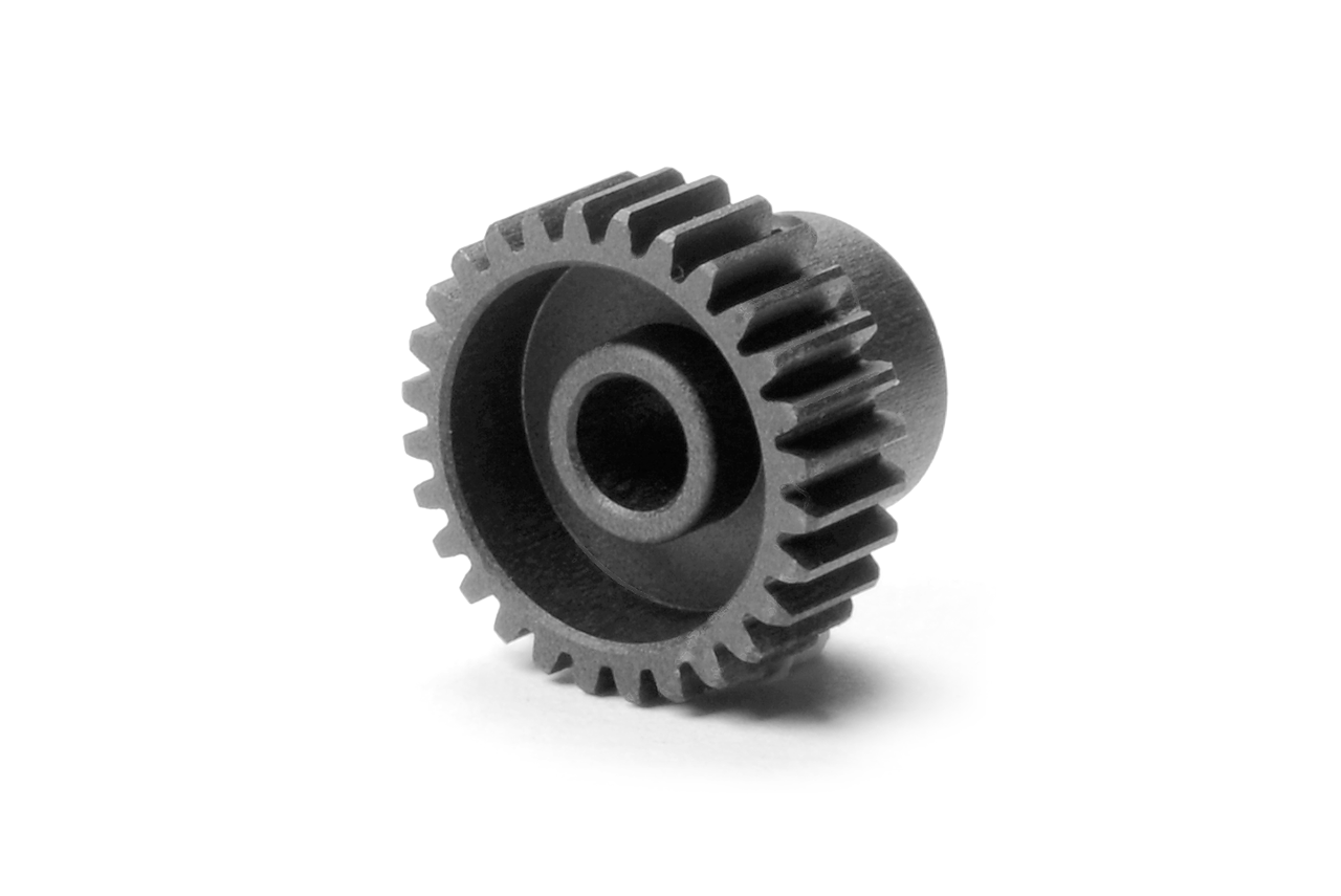 HUDY: HUDY ALU ULTRA-LIGHT PINION GEAR - HARD COATED -  28T / 64