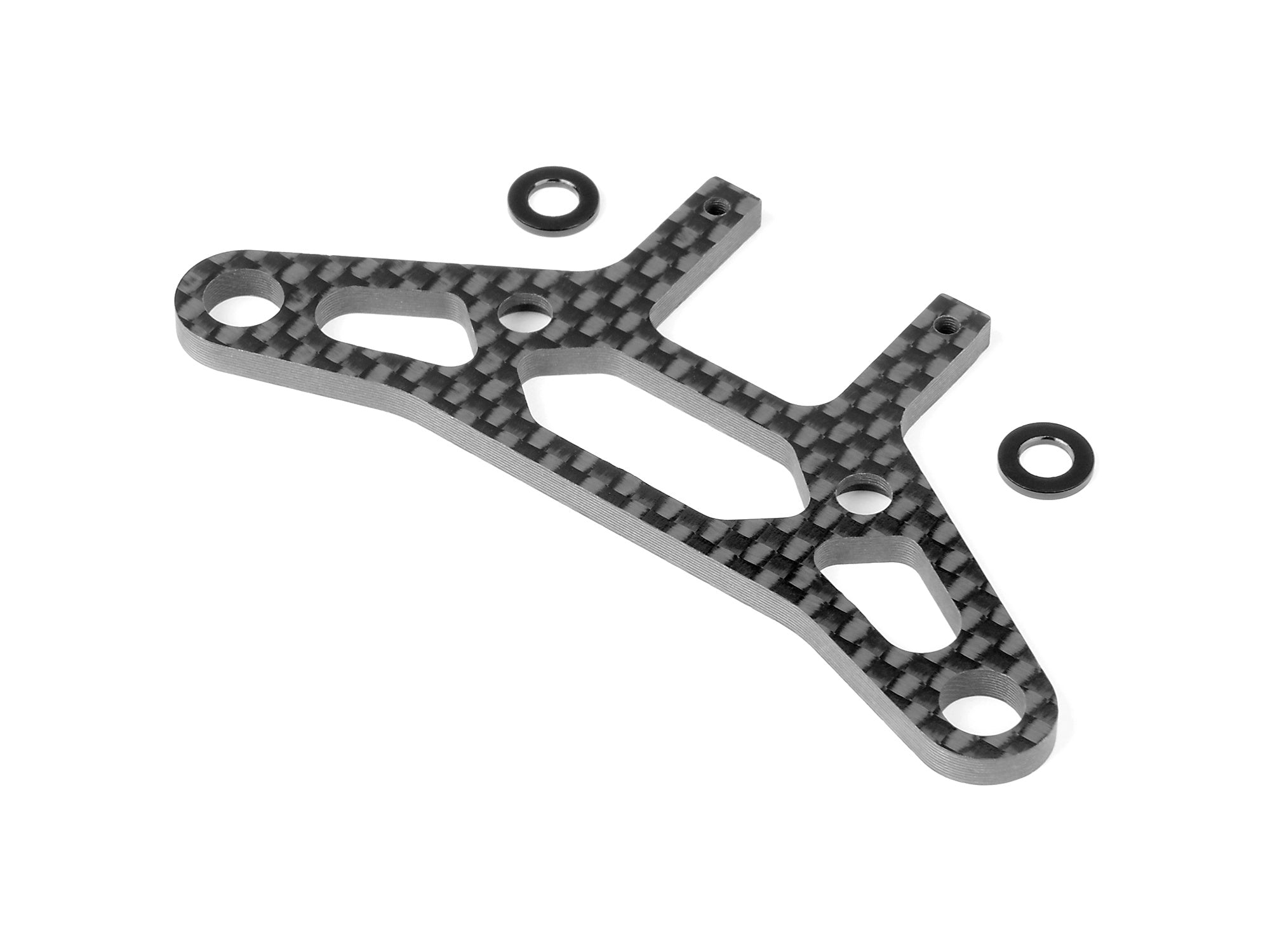 XRAY: CARBON ONE-PIECE LOW PROFILE UPPER HOLDER FOR BUMPER
