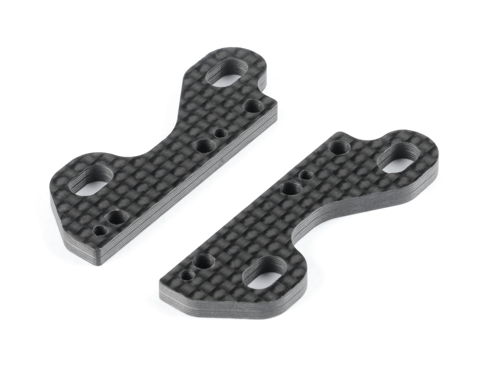XRAY X4 UNIVERSAL CARBON UPPER CLAMP FOR UNI BULKHEADS (2)