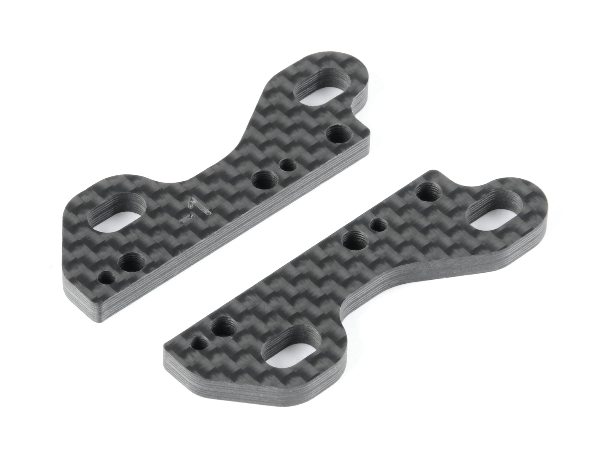 XRAY X4 UNIVERSAL CARBON UPPER CLAMP -1MM FOR UNI BULKHEADS (2)