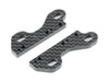 XRAY X4 UNIVERSAL CARBON UPPER CLAMP -1MM FOR UNI BULKHEADS (2)