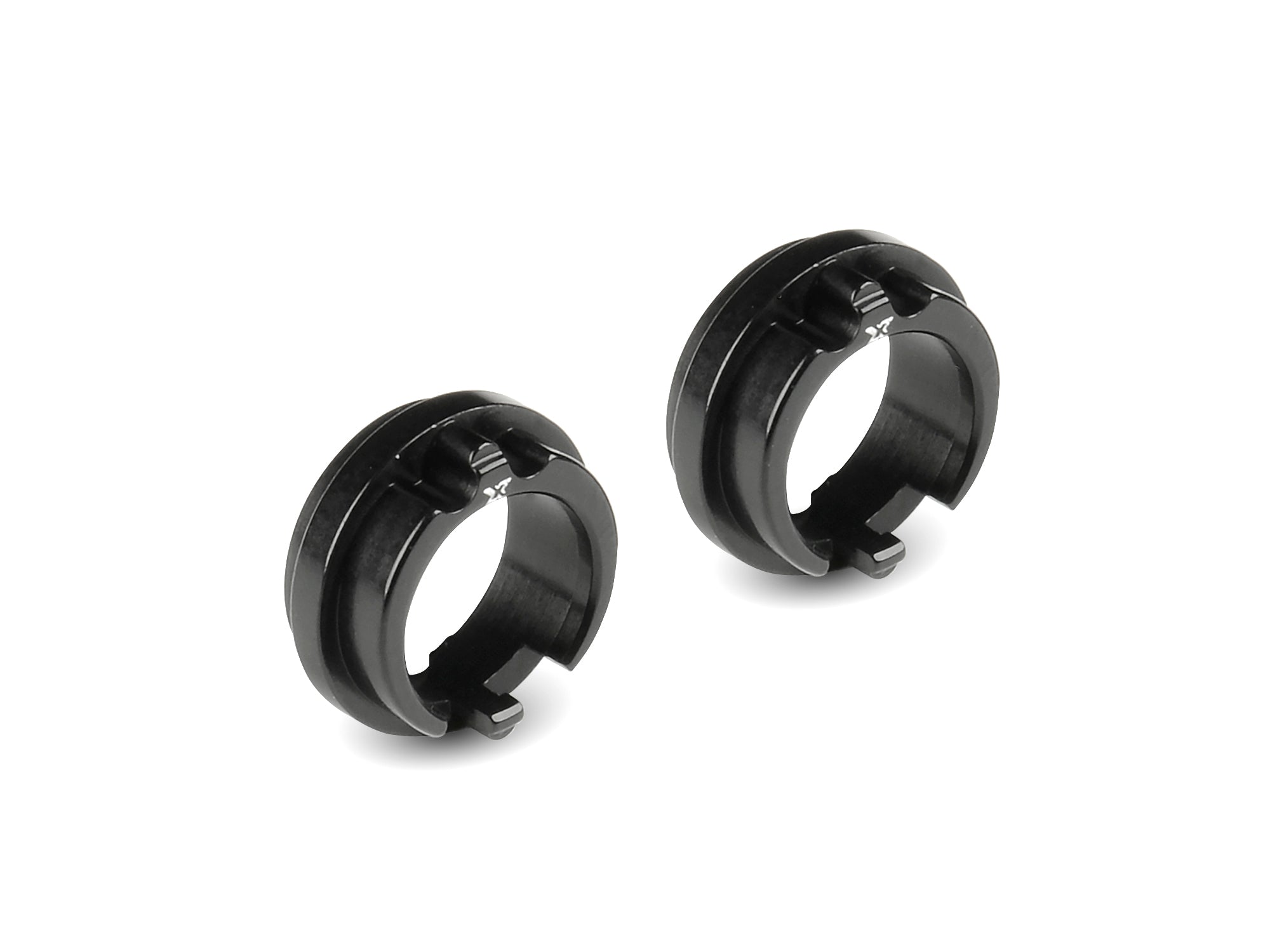 XRAY X4 ALU ADJUSTMENT BALL-BEARING HUB FOR UNI BULKHEADS - BLACK (2)