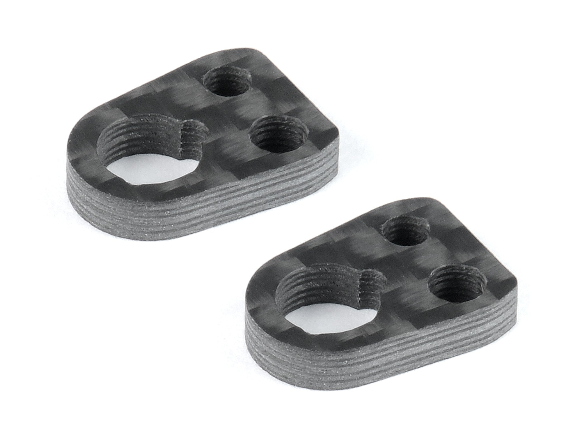XRAY X4 CARBON PLATE SUSPENSION ARM UPSTOP (2)