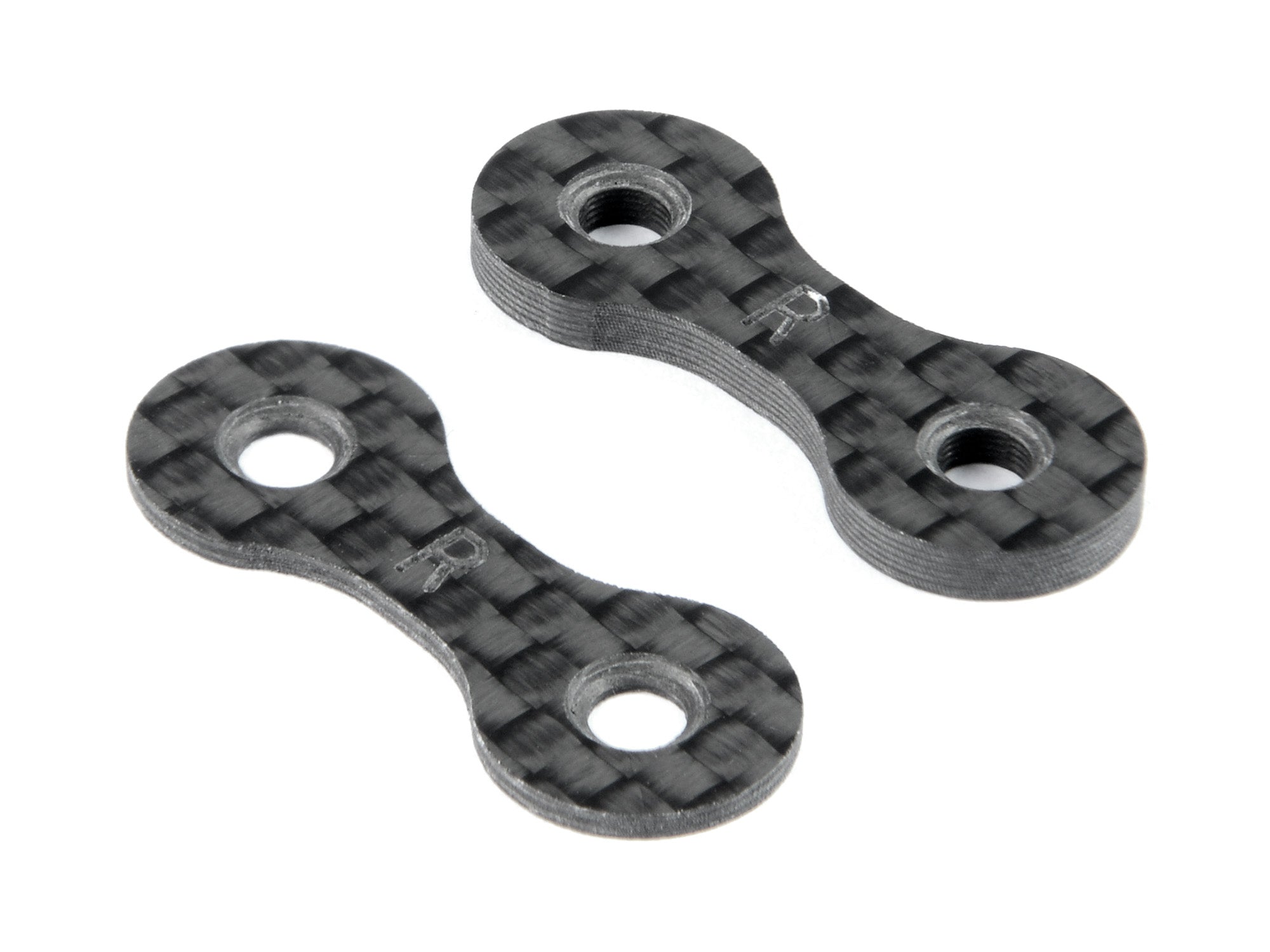 XRAY X4 REAR ROLL-CENTER CARBON SPACER 1+2MM (1+1)