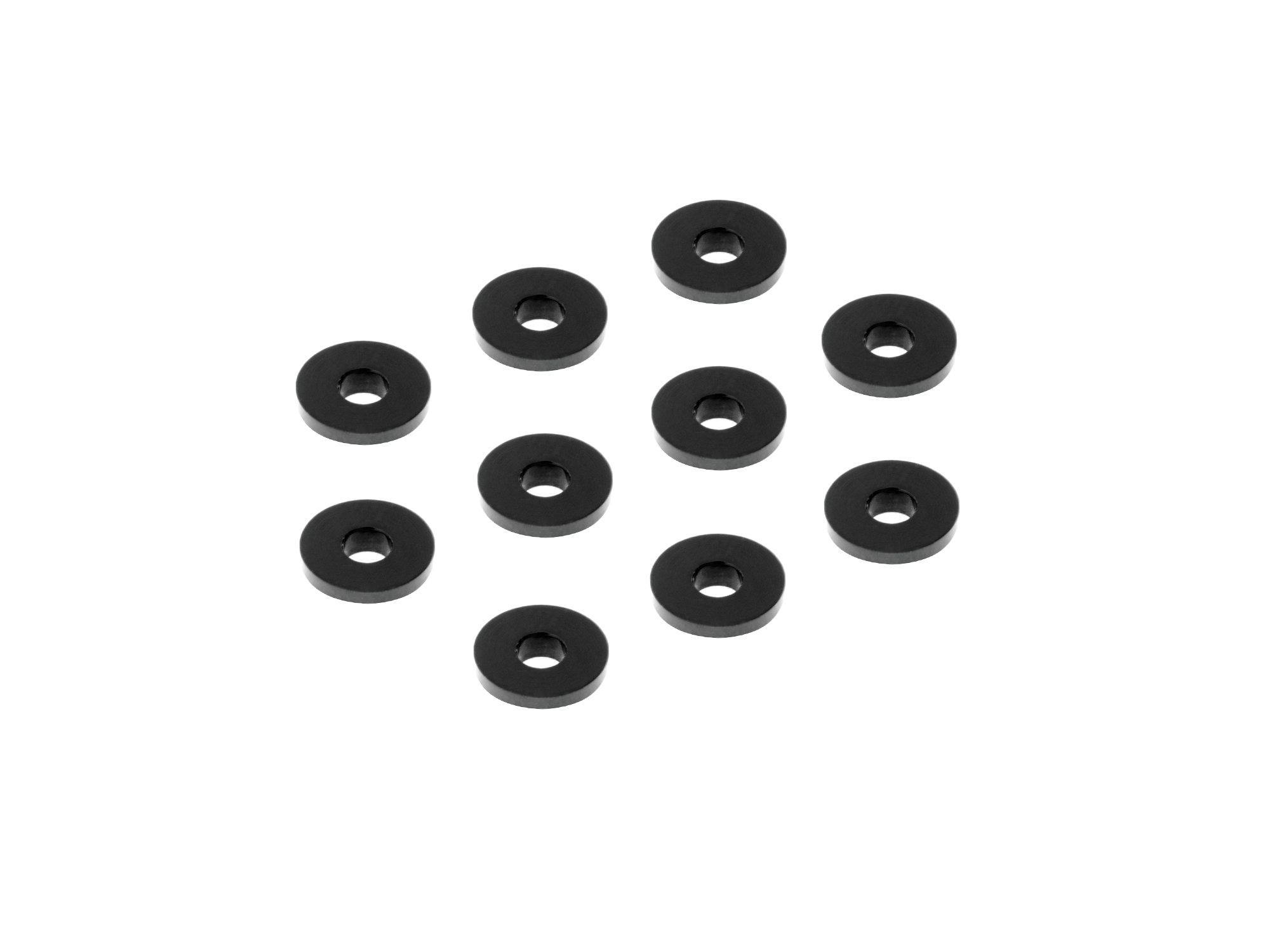 XRAY: ALU SHIM 3x9x1.0MM - BLACK (10)