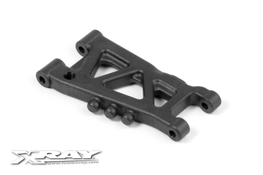 XRAY: REAR SUSPENSION ARM - GRAPHITE - 1-HOLE