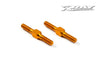 XRAY: ALU ADJ. TURNBUCKLE L/R 26 MM - ORANGE - SWISS 7075 T6 (2)