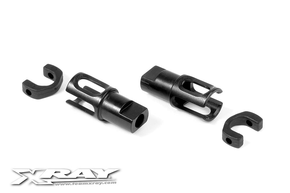 XRAY: STEEL SOLID AXLE DRIVESHAFT ADAPTER - LIGHTWEIGHT - HUDY SPRING STEEL™ (2)