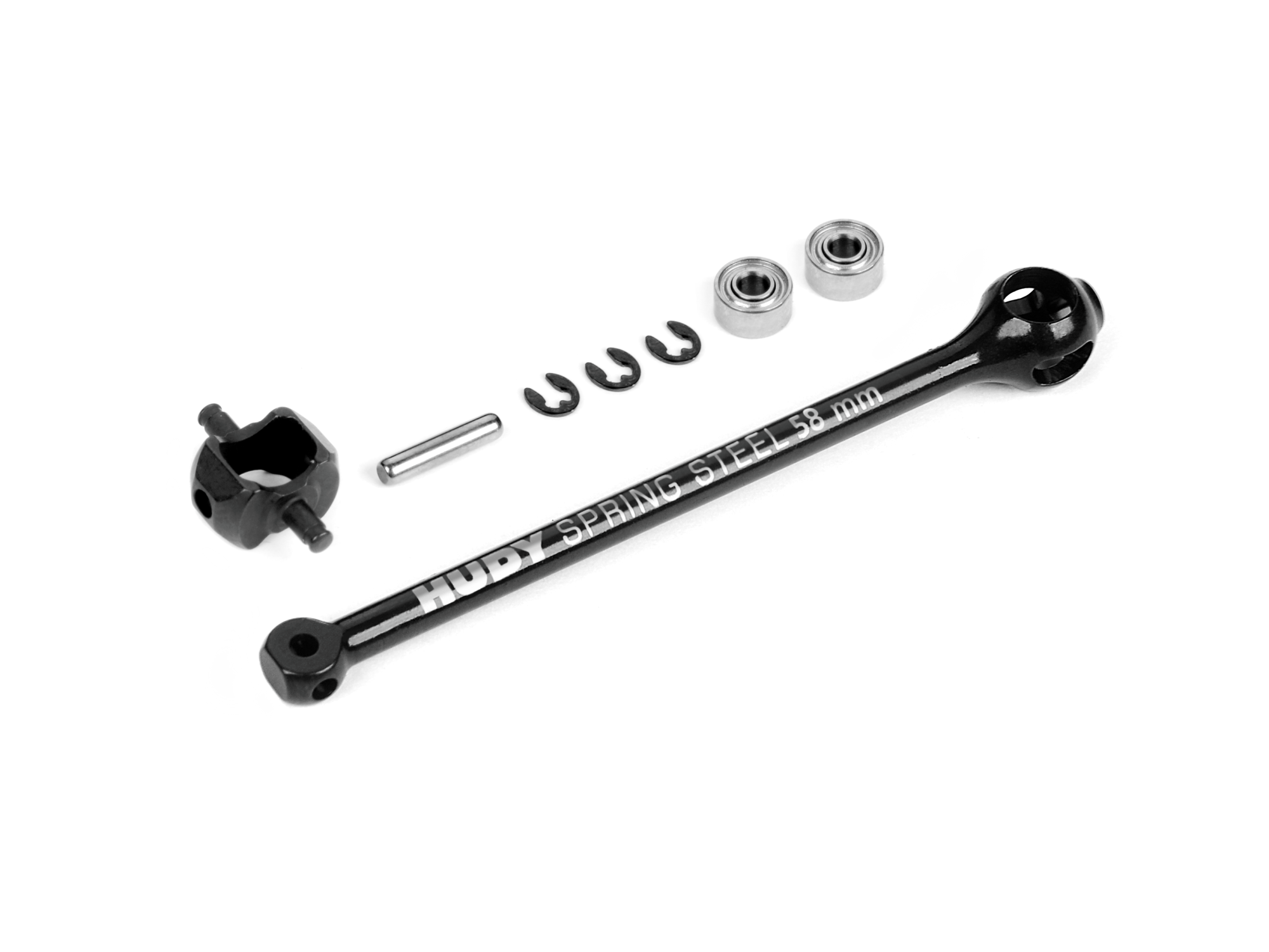 XRAY: X4 ECS BB DRIVE SHAFT 58MM - HUDY SPRING STEEL™ - SET