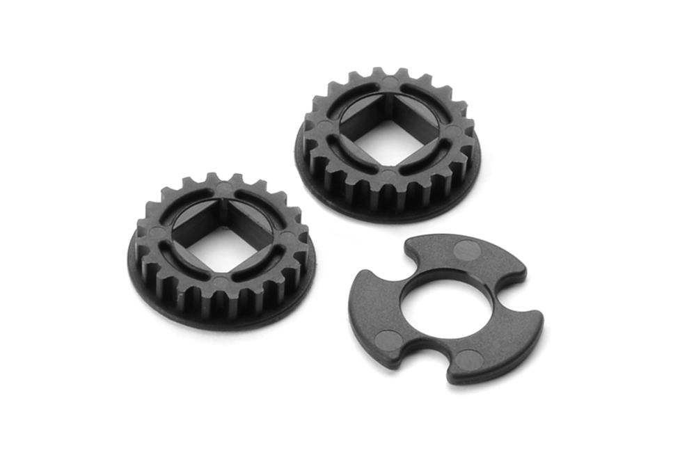 XRAY: FIXED PULLEY FOR LAYSHAFT WITH BEARINGS 20T (2)