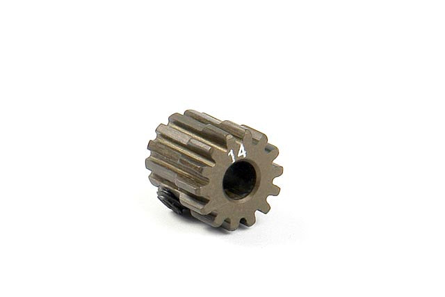 XRAY: NARROW ALU PINION GEAR - HARD COATED 14T / 48