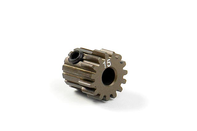 XRAY: NARROW ALU PINION GEAR - HARD COATED 15T / 48