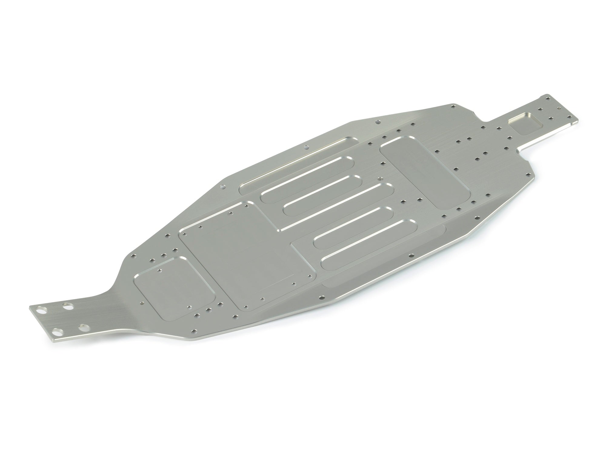 XRAY: XB2 ALU CHASSIS - 2.0MM - MID-SIZE - REAR WIDE - SWISS 7075 T6