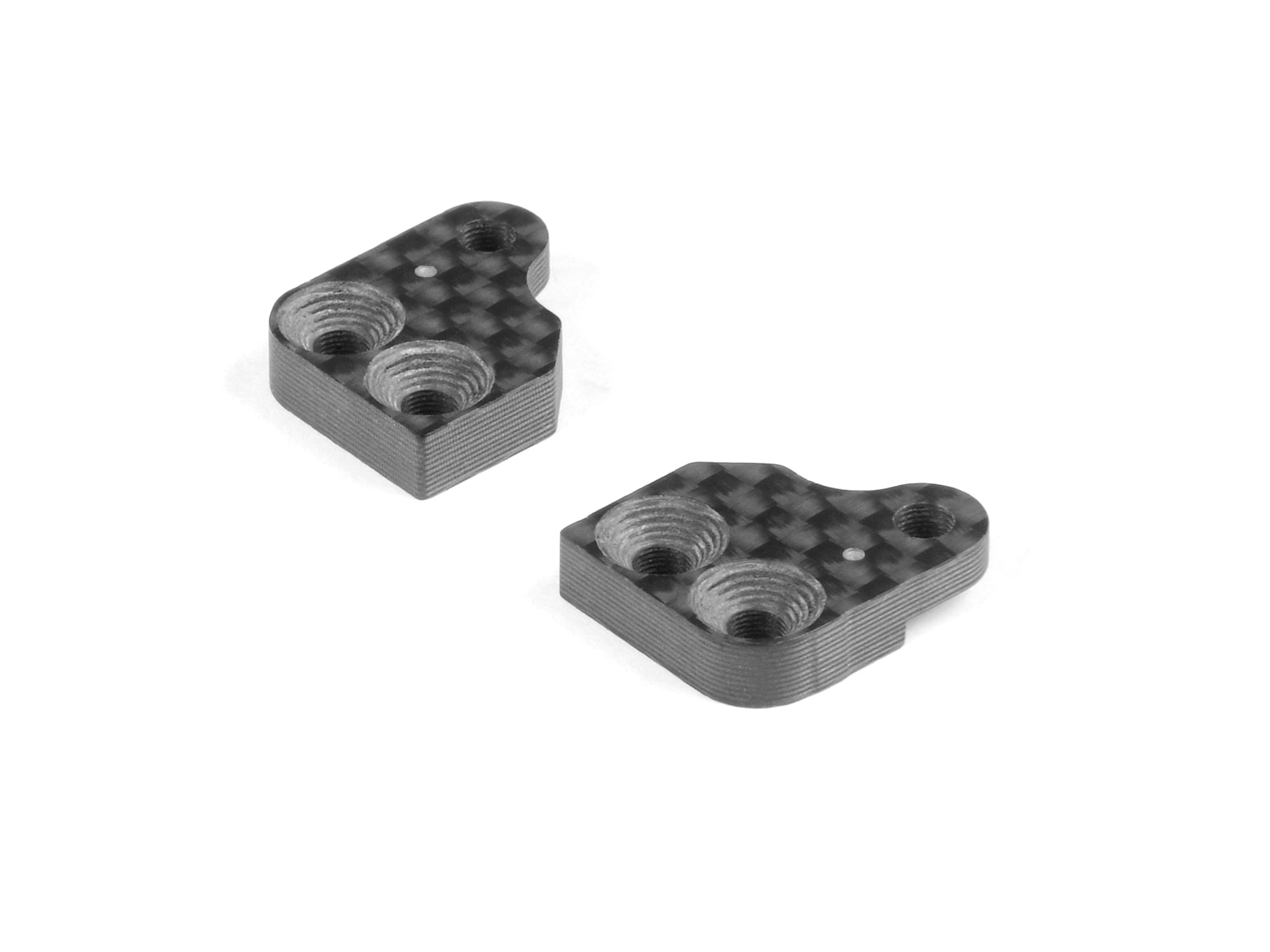 XRAY: GRAPHITE EXTENSION FOR ALU STEERING BLOCK WITH BACKSTOP - 1 DOT (2)