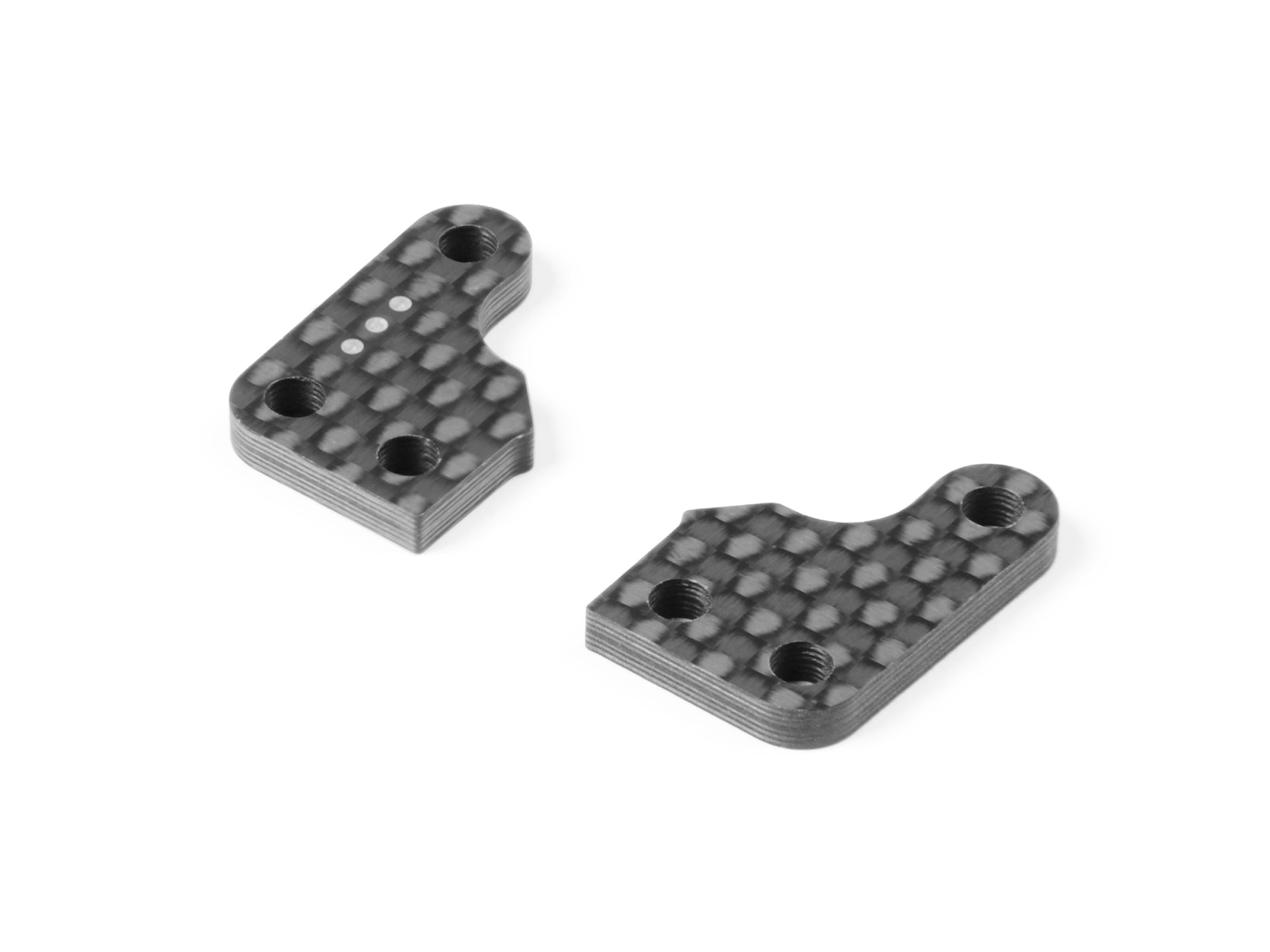 XRAY: GRAPHITE EXTENSION FOR STEERING BLOCK - 3 DOTS (2)