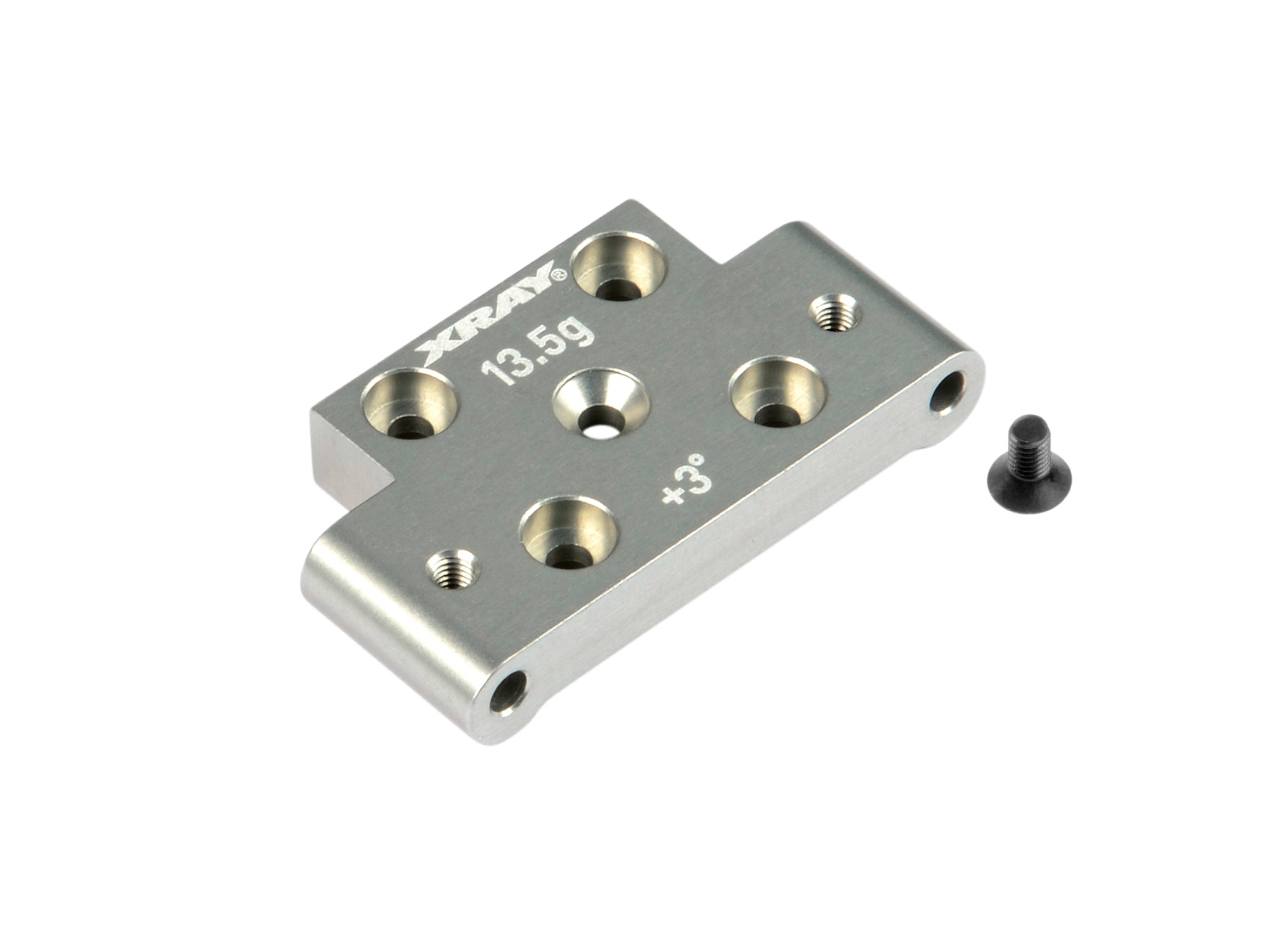 XRAY ALU FRONT LOWER ARM MOUNT +3°/-3° - SWISS 7075 T6