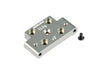 XRAY ALU FRONT LOWER ARM MOUNT +3°/-3° - SWISS 7075 T6